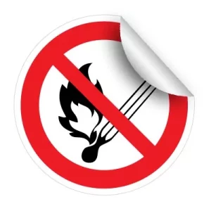 P002 Zákaz používať otvorený oheň.