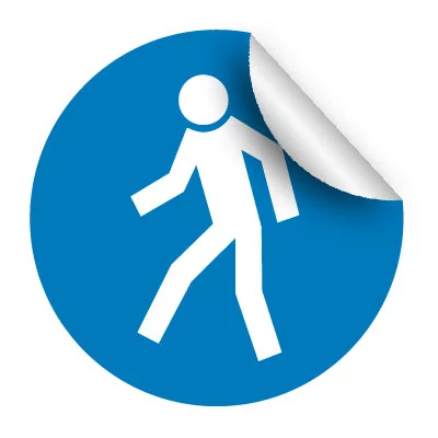 Nálepka - Príkaz označenie len pre chodcov