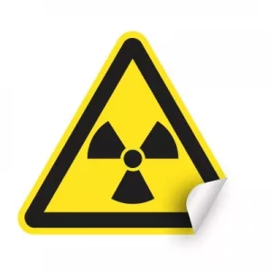 Nálepka –  W005 Nebezpečné rádioaktívne alebo ionizujúce žiarenie